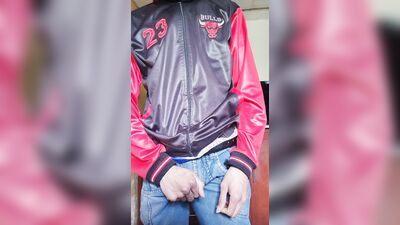Alone in my room masturbating my cock