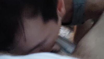 Young twink dude is public cruising in the nature for some male cum in his mouth