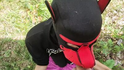 Extreme shock , A slave fucked on the hood of a car near truckers watching our fuck without a condom.