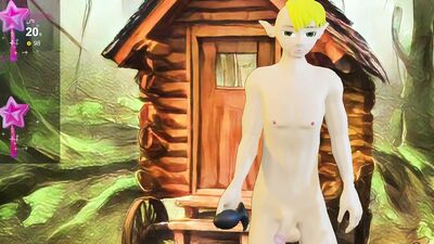 Elf Twink Outdoors Anal Toy Fun