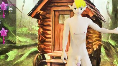 Elf Twink Outdoors Anal Toy Fun