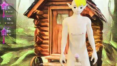 Elf Twink Outdoors Anal Toy Fun