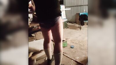 Getting a boner while working in the shed
