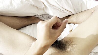 stroking my dick in the morning