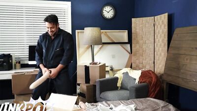 Watch Professional Mover Dante Colle Help Nate Grimes' By Drilling His Hole With His Hard Cock - TWINKPOP