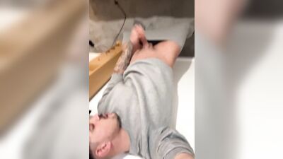 British chav dad in tracksuit from police cells being banged up for 3 days was honey rubbing hisself