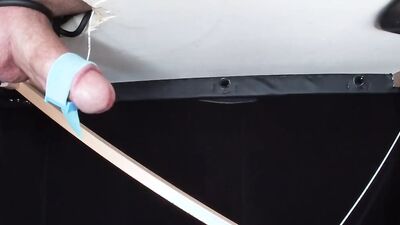 Retesting electric shocks on cock until extreme cumshot. Part 1