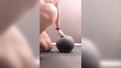 Risking it totally naked at the gym