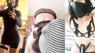 Twink TrapyAle plays by sucking a hard cock and then sticking it in his hot tight ass