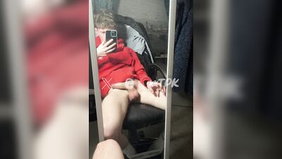 Verbal Twink Drenched in Own Cum