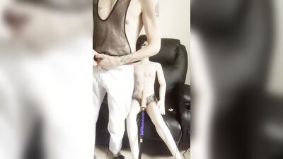 I'm using my very realistic sex mannequin for the first time