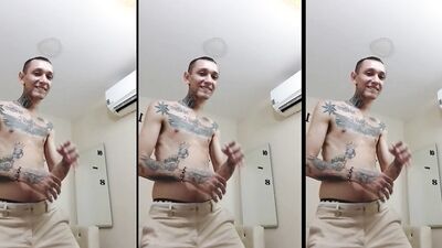 sexy skinny guy dancing for you, if you love a big cock