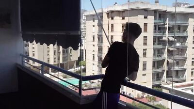 FULL ON FUCKING PUBLIC VIEW ON VERANDA!