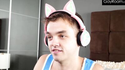 Gamer Stepson Rides Stepdad's Black Cock