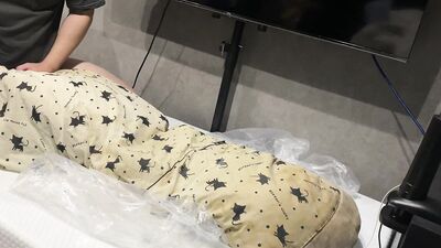 Students have sex on the futon for the last time, and get covered in sperm.
