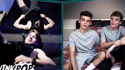 TWINKPOP - Dante Colle Jerks Off While Watching Callum And Cole Bang Each Other's Holes