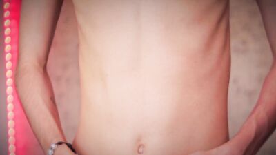 Hot Skinny Twink Jerking His Big Cock And Playing With His Precum And Cum
