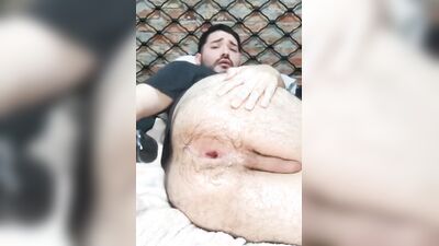 Fisting myself and push my huge 11 inch dildo in my butt