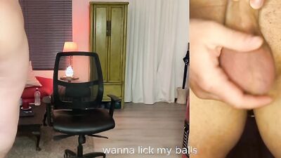 stripping and cock play and dildo as splay till I cum!