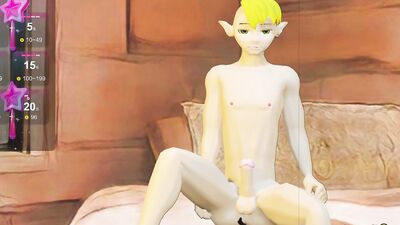Elf Twink Jerking with Vibrating Butt Plug - Cody Elf
