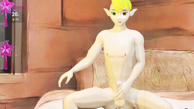 Elf Twink Jerking with Vibrating Butt Plug - Cody Elf