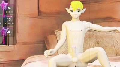 Elf Twink Jerking with Vibrating Butt Plug - Cody Elf