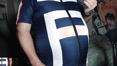 Blue Gym Top Big INflation