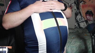 Blue Gym Top Big INflation
