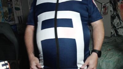 Blue Gym Top Big INflation