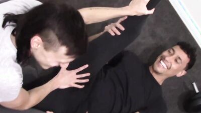 Handsome Jamie Raw Breeds Kaleb After Cock Sucking