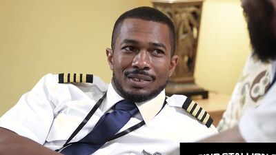 BBC Pilot Has Flip Fuck "Lay Over" wt Bearded Hunk