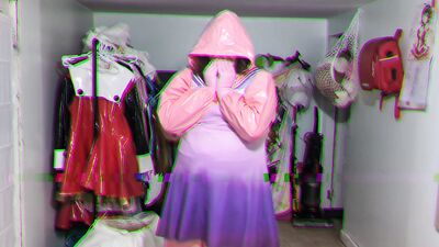 Espeon Cosplay Overtaken by Rubber Ditto, Gagged and Breathplay