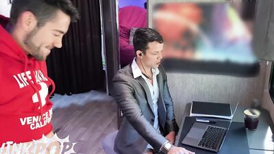TWINKPOP - Dante Colle Fucks His Bf Nic Sahara's Tight Asshole Really Hard While On A Job Interview