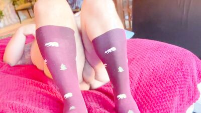 Professor Piss All Over His Dress Socks and Huge Cum Shot