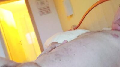 Andreas masturbating on vacation