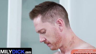 Stepdad Is Trying To Have Some Horny Solo Time When His Wimpy Stepson Calls Him From His Bed