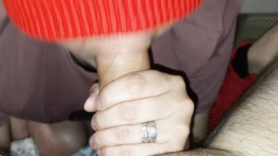 A narrow mouth swallows stepdaddy's big powerful cock before the eruption of hot sperm!
