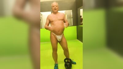 Very skimpy shorts at the gym