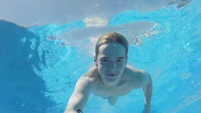 Hot Taylor Blaze Films Himself Jacking Off By The Pool