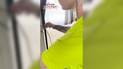 Daddy fucks hot twinks in a country house. Cums in the ass