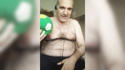 I play with soccer ball, but it's better to play with balls and dick.