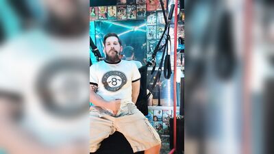 Casual smoke gay dad stokes cock big cum