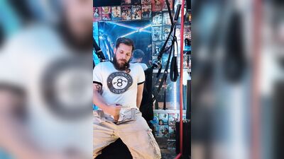Casual smoke gay dad stokes cock big cum