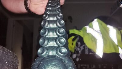 white kiwi bear gets Ika tentacle deep in ass closeup