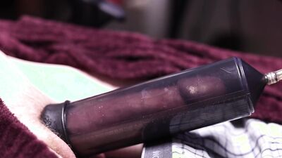 Cock pump with cum shot finish