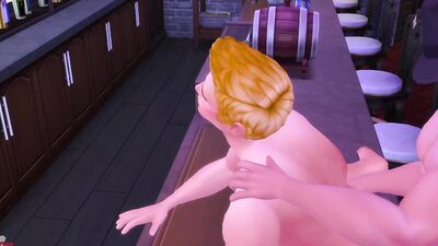 Mafia Boss Fucks Six Twink Strippers: Sims 4