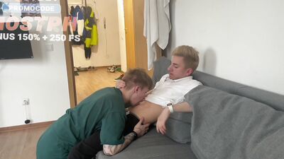 Invited a friend to visit and juicy fucked his tight ass