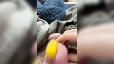 Vibing my cock and cumming