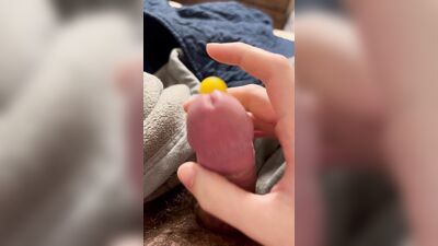 Vibing my cock and cumming