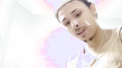 Dominant man Taking a shower
